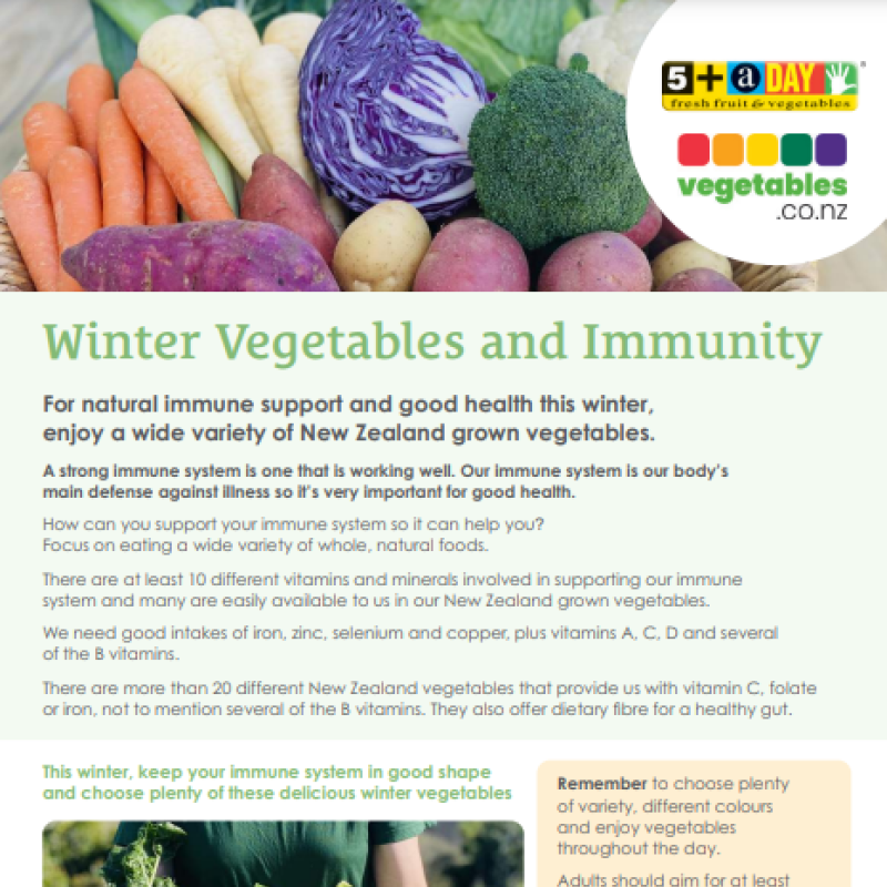 Winter Vegetables and Immunity